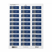 Nautical Zilver Boot & Strand Spullen Uitnodiging Etiket (Full Sheet)
