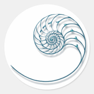 Nautilus 2 ronde sticker