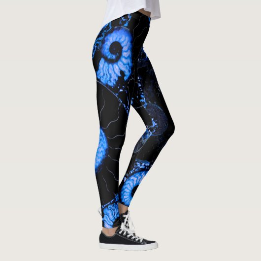 Nautilus blue shell leggings (Rechts)