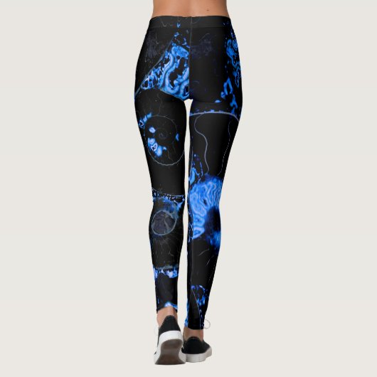 Nautilus blue shell leggings (Achterkant)