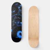 Nautilus blue shell persoonlijk skateboard (Voorkant)