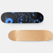 Nautilus blue shell persoonlijk skateboard (Horizontaal)