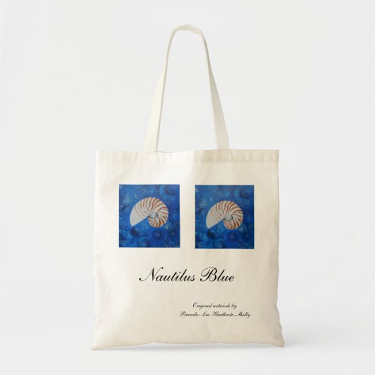 Nautilus Blue Tote Bag (Voorkant)
