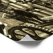 Nautilus Engines uit 20000 liga onder het Zee Poster (Hoek)