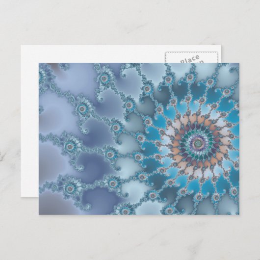 Nautilus - Fractal Art Briefkaart (Voorkant / Achterkant)