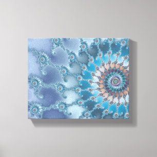 Nautilus - Fractal Art Canvas Afdruk