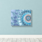 Nautilus - Fractal Art Canvas Afdruk (Insitu (Houten vloer))