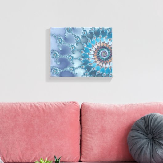 Nautilus - Fractal Art Canvas Afdruk (Insitu (Woonkamer))