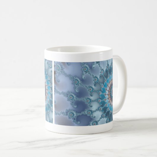 Nautilus - Fractal Art Koffiemok (Voorkant rechts)