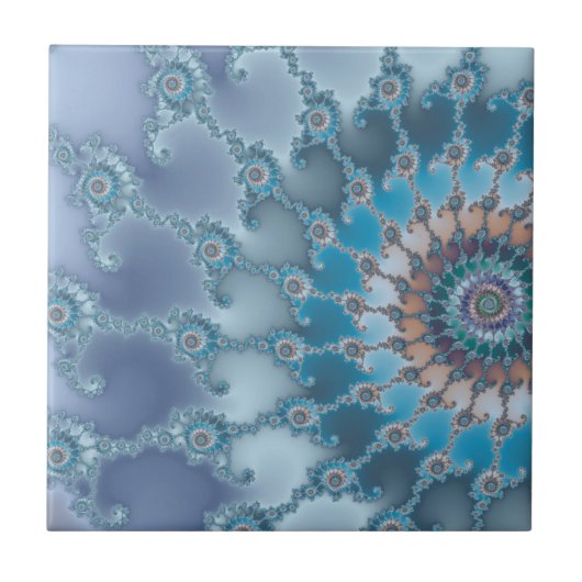 Nautilus - Fractal Art Tegeltje (Voorkant)