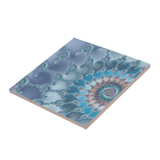 Nautilus - Fractal Art Tegeltje (Zijkant)