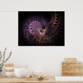 Nautilus Fractal Poster (Keuken)