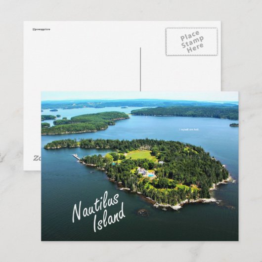 Nautilus Island: "Ik zelf..." Briefkaart van Lowel (Voorkant / Achterkant)