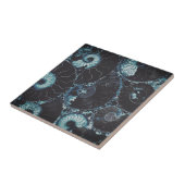 Nautilus midnite blue shell tegeltje (Zijkant)