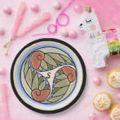 Nautilus monogram papieren bordje (Feest)