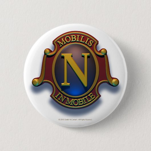 Nautilus N Shield door David McCamant Ronde Button 5,7 Cm (Voorkant)