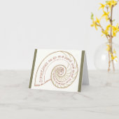 Nautilus Notecard met Robert Lax Quote Kaart (Gele Bloem)