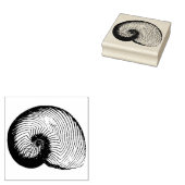 Nautilus Plicatus Shell  Rubber Art Stamp Rubberstempel (Gestempeld)