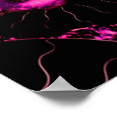 Nautilus roze omhulsel, doodsbang meetkunde poster (Hoek)