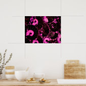 Nautilus roze omhulsel, doodsbang meetkunde poster (Keuken)