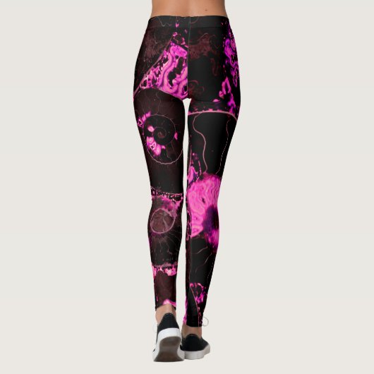 Nautilus roze shell leggings (Achterkant)
