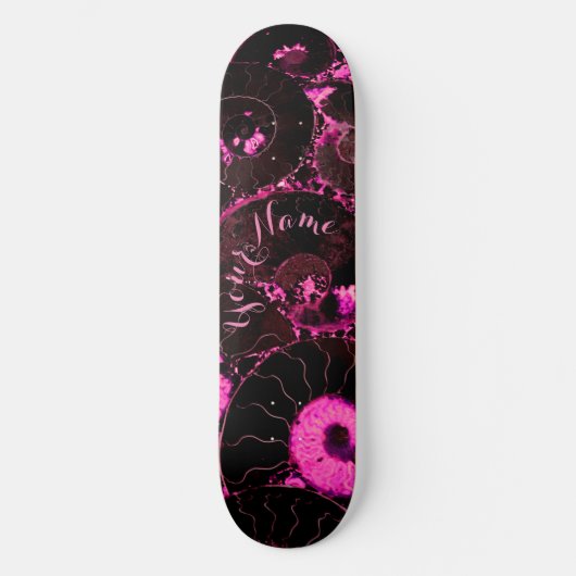 Nautilus roze shell skateboard (Voorkant)