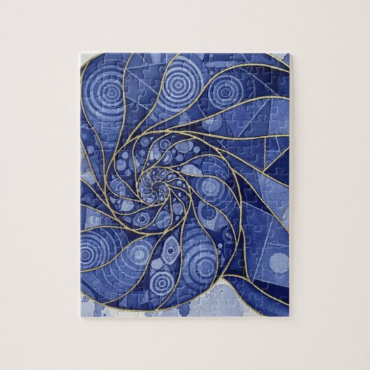 Nautilus Schelp Kunst Legpuzzel (Verticaal)