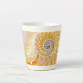 Nautilus schelp Latte Mok (Voorkant)