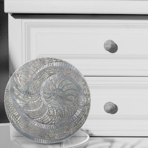 Nautilus Schelp mozaïek kunst Keramische Knop