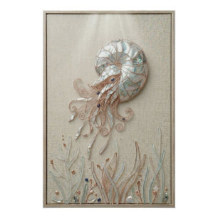 Nautilus Schelp Oceaan Wanddecoratie