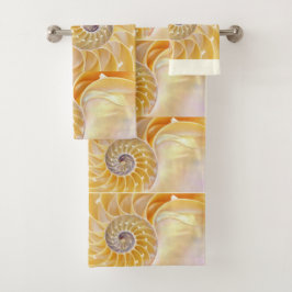 Nautilus seashell badhanddoekset bad handdoek