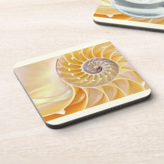 Nautilus Seashell Beverage Coaster Bier Onderzetter (Linkerzijde)