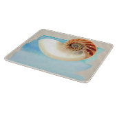 Nautilus Seashell en Zand Snijplank (Hoek)