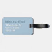 Nautilus Seashell | gouden spiraal Bagagelabel (Achterkant horizontaal)