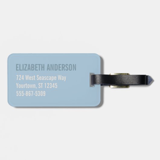 Nautilus Seashell | gouden spiraal Bagagelabel (Achterkant horizontaal)