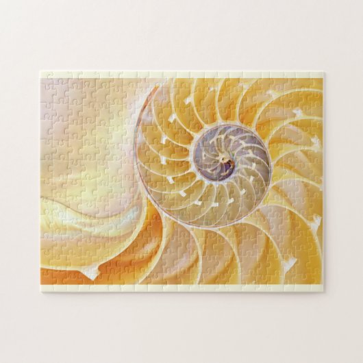 Nautilus Seashell Puzzle Legpuzzel (Horizontaal)