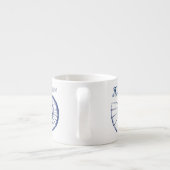 Nautilus Seashell & Starfish Marine Life Custom Espresso Kop (Achterkant)