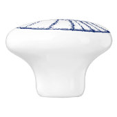 Nautilus Seashell & Starfish Marine Life Custom Keramische Knop (Zijkant)