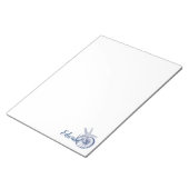 Nautilus Seashell & Starfish Marine Life Custom Notitieblok (Schuin)