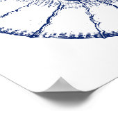 Nautilus Seashell & Starfish Marine Life Custom Poster (Hoek)