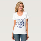 Nautilus Seashell & Starfish Marine Life Custom T-shirt (Voorkant volledig)