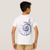 Nautilus Seashell & Starfish Marine Life Custom T-shirt (Achterkant volledig)