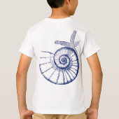 Nautilus Seashell & Starfish Marine Life Custom T-shirt (Achterkant)