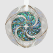Nautilus Shell - Abalone and Pearl Ornament (achterkant)