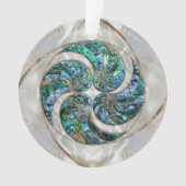 Nautilus Shell - Abalone and Pearl Ornament (voorkant)