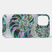 Nautilus Shell Abalone en Pearl Case-Mate iPhone Case (Achterkant (horizontaal))