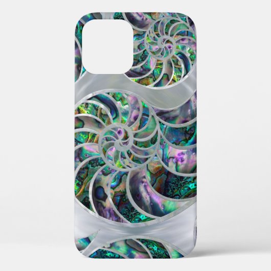Nautilus Shell Abalone en Pearl Case-Mate iPhone Case (Achterkant)