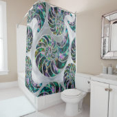 Nautilus Shell Abalone en Pearl Douchegordijn (In situ)