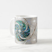 Nautilus Shell - Abalone en Pearl Koffiemok (Voorkant links)