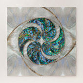 Nautilus Shell - Abalone en Pearl Legpuzzel (Horizontaal)